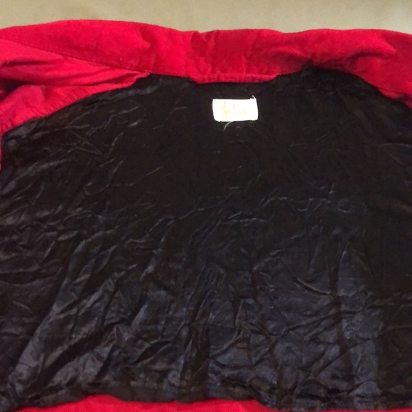 THE BROADWAY red color Corduroy Robe - Picture 8 of 14